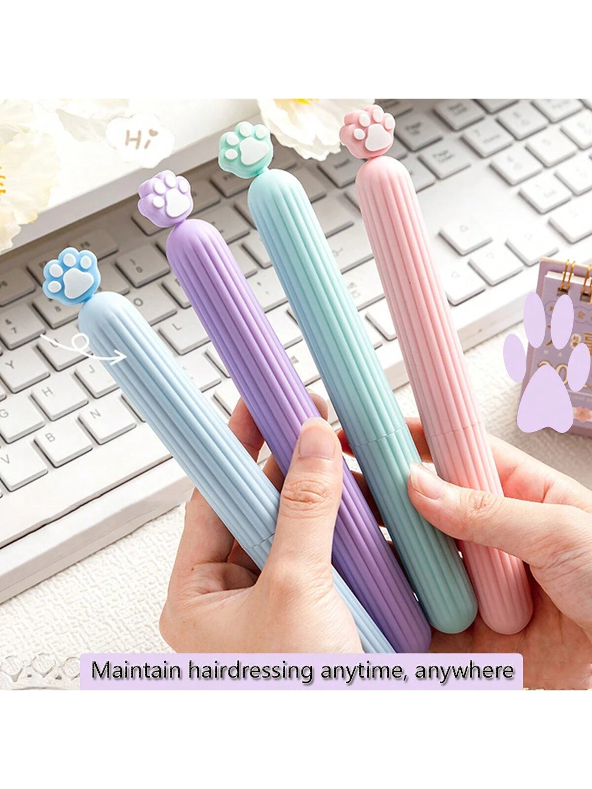 Cute Cartoon Cat Claw Series Finishing Hair Comb