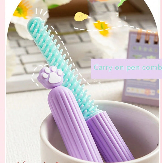 Cute Cartoon Cat Claw Series Finishing Hair Comb