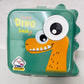 Dino Eye Kids Carnival Bento 1120ml Steel Lunch Box with Spoon and 70ml Salad Cup